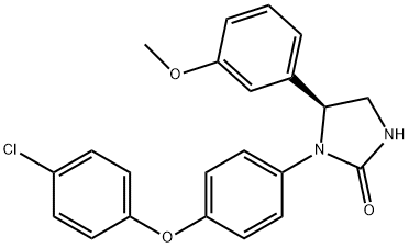 2-IMidazolidinone, 1-[4-(4-Chlorophenoxy)phenyl]-5-(3-Methoxyphenyl)-, (5S)-|