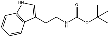 (2-(1H-吲哚-3-基)乙基)氨基甲酸叔丁酯,103549-24-2,结构式