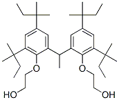 1,1-Bis[2-(2-hydroxyethoxy)-3,5-di-tert-pentylphenyl]ethane 结构式