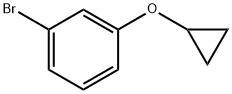 1-ブロモ-3-シクロプロポキシベンゼン 化学構造式
