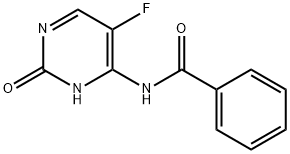 N4-Benzoyl-5-fluorocytosine Struktur