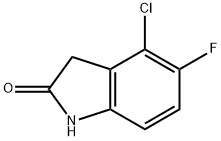 4-Chloro-5-fluoroindolin-2-one Struktur