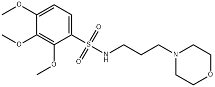 2,3,4-trimethoxy-N-(3-morpholin-4-ylpropyl)benzenesulfonamide,103595-52-4,结构式