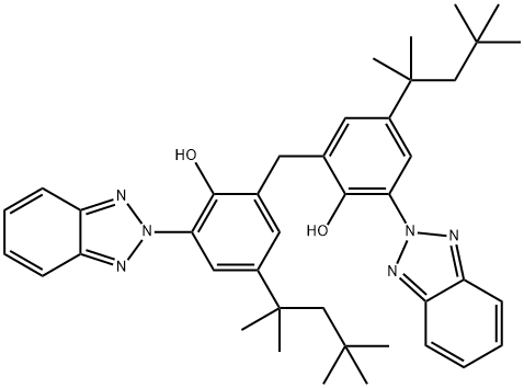 亚甲基双-苯并三唑基四甲基丁基酚, 103597-45-1, 结构式