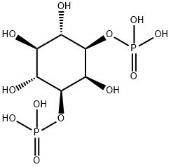 myo-イノシトール1,3-ビスりん酸 化学構造式