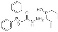 (Diphenylphosphinyl)acetic acid hydrazide mono(di-2-propenylphosphinat e) Struktur