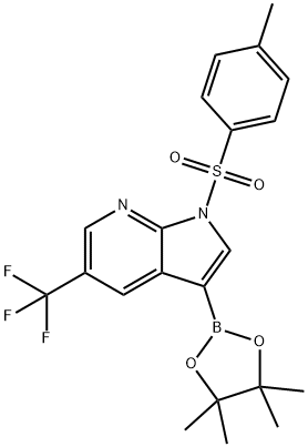 1036027-60-7 1-[(4-メチルフェニル)スルホニル]-3-(4,4,5,5-テトラメチル-1,3,2-ジオキサボロラン-2-イル)-5-(トリフルオロメチル)-1H-ピロロ[2,3-B]ピリジン