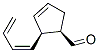 3-Cyclopentene-1-carboxaldehyde, 2-(1,3-butadienyl)-, [1R-[1alpha,2alpha(Z)]]- (9CI) Structure