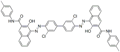 103621-93-8 2-Naphthalenecarboxamide, 4,4'-[(3,3'-dichloro[1,1'- biphenyl]-4,4'-diyl)bis(azo)]bis[3-hydroxy-N-(4-methylphenyl )-