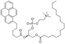 1-HEXADECANOYL-2-(1-PYRENEHEXANOYL)-SN-GLYCERO-3-PHOSPHOCHOLINE Structure