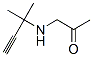 2-Propanone, 1-[(1,1-dimethyl-2-propynyl)amino]- (9CI) Struktur