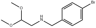 N-(4-溴苄基)-2,2-二甲氧基乙胺, 1036378-89-8, 结构式