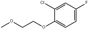 2-Chloro-4-fluoro-1-(2-methoxyethoxy)benzene Struktur