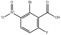 2-溴-6-氟-3-硝基苯甲酸,1036388-81-4,结构式