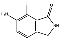 6-氨基-7-氟异吲哚啉-1-酮 结构式