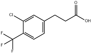 3-(3-氯-4-(三氟甲基)苯基)丙酸, 1036395-80-8, 结构式