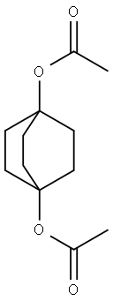 ビシクロ[2.2.2]オクタン-1,4-ジオールジアセタート 化学構造式