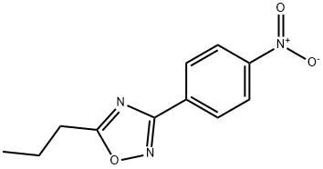 3-(4-NITROPHENYL)-5-PROPYL-1,2,4-OXADIAZOLE, 10364-67-7, 结构式