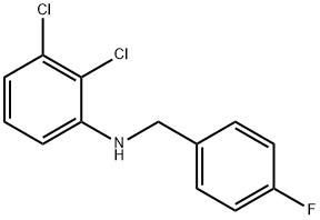 2,3-二氯-N-(4-氟苄基)苯胺, 1036453-69-6, 结构式
