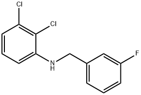 2,3-Dichloro-N-(3-fluorobenzyl)aniline, 97% Structure