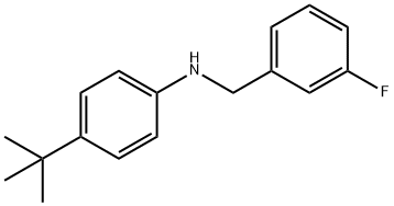 4-叔丁基-N-(3-氟苄基)苯胺 结构式