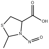 N-亚硝基-2-甲基噻唑烷4-羧酸 结构式