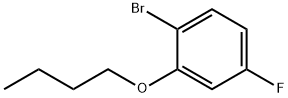 1-ブロモ-2-ブトキシ-4-フルオロベンゼン 化学構造式