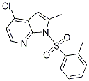 1H-Pyrrolo[2,3-b]pyridine, 4-chloro-2-methyl-1-[(2-methylphenyl)sulfonyl]- Struktur