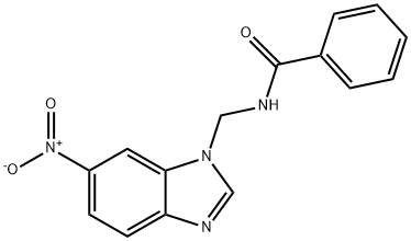 N-((6-Nitro-1H-benzimidazol-1-yl)methyl)benzamide Structure