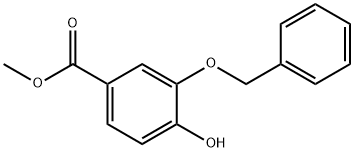 4-Hydroxy-3-(phenylMethoxy)-benzoic Acid Methyl Ester Struktur