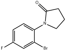 1-(2-溴-4-氟苯基)吡咯烷-2-酮 结构式