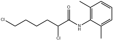 2,6-二氯-N-(2,6-二甲基苯基)己酰胺 结构式