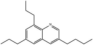 3-Butyl-6,8-dipropylquinoline 结构式