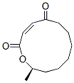 (3Z,12R)-12-メチル-1-オキサ-3-シクロドデセン-2,5-ジオン 化学構造式