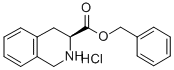 (S)-1,2,3,4-テトラヒドロイソキノリン-3-カルボン酸ベンジルエステル塩酸塩 化学構造式