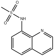 8-(methylsulfonylamino)quinoline 化学構造式