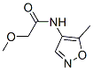 Acetamide, 2-methoxy-N-(5-methyl-4-isoxazolyl)- (9CI) 结构式