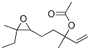 1-(3,4-epoxy-4-methylhexyl)-1-methylallyl acetate 结构式