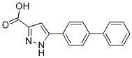 5-(4-phenylphenyl)-1H-pyrazole-3-carboxylic acid 结构式