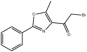 2-broMo-1-(5-Methyl-2-phenyloxazol-4-yl)ethanone Structure