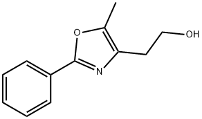 2-(5-メチル-2-フェニル-1,3-オキサゾール-4-イル)エタン-1-オール 化学構造式