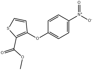 3-(4-硝基苯氧基)噻吩-2-甲酸甲酯, 103790-37-0, 结构式