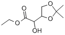 (2,2-DIMETHYL-[1,3]DIOXOLAN-4-YL)-HYDROXY-ACETIC ACID ETHYL ESTER,103795-12-6,结构式
