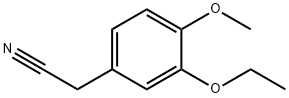 3-乙氧基-4-甲氧基苯乙腈 结构式