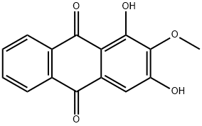 Anthraquinone, 1,3-dihydroxy-2-methoxy-|1,3-二羟基-2-甲氧基蒽醌