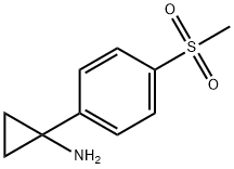 Cyclopropanamine, 1-[4-(methylsulfonyl)phenyl]- Struktur