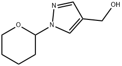 (1-(tetrahydro-2H-pyran-2-yl)-1H-pyrazol-4-yl)Methanol Struktur