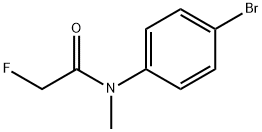 4'-Bromo-2-fluoro-N-methylacetanilide 结构式