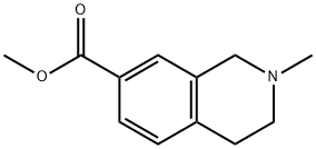 2-メチル-1,2,3,4-テトラヒドロイソキノリン-7-カルボン酸メチル 化学構造式