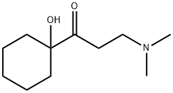 3-(ジメチルアミノ)-1-(1-ヒドロキシシクロヘキシル)-1-プロパノン HYDROCHLORIDE 化学構造式